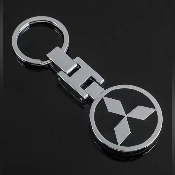 Silver and Black Keychain - Picture 2 of 2